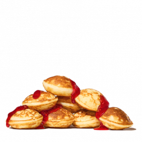 Mini palačinky s malinovou omáčkou