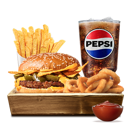 Cheesy Nachos Burger